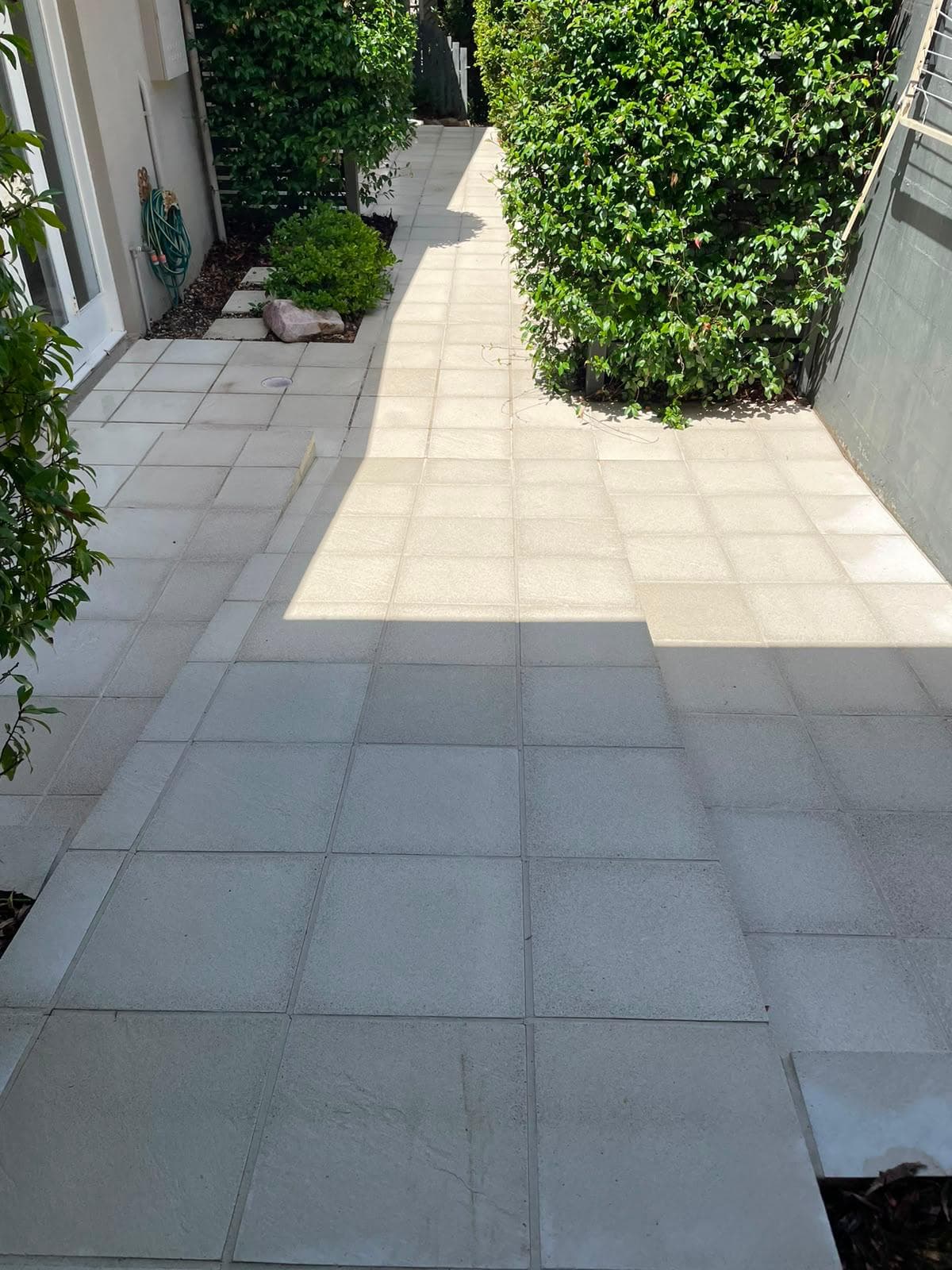 Concrete path after