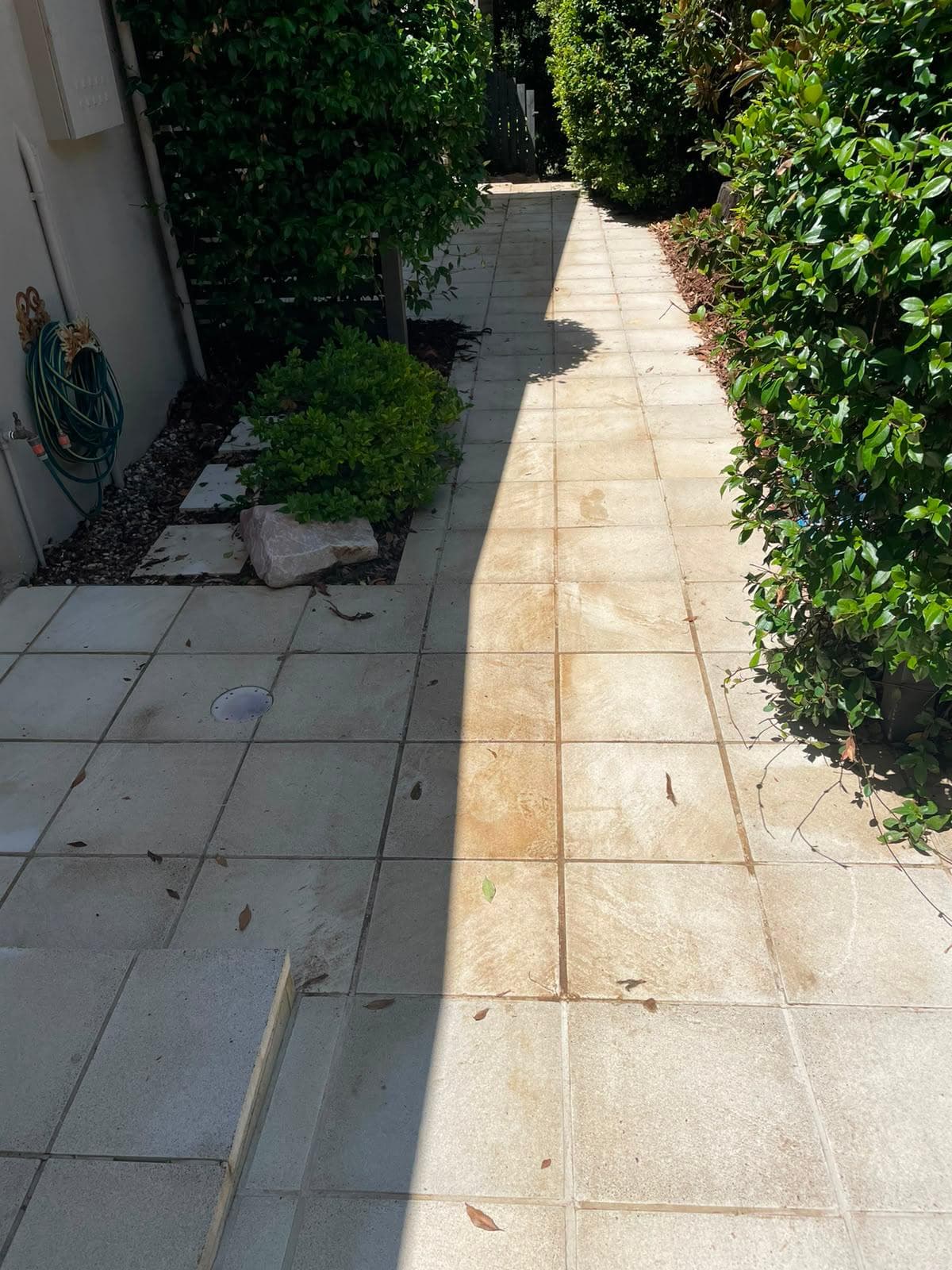Concrete path before