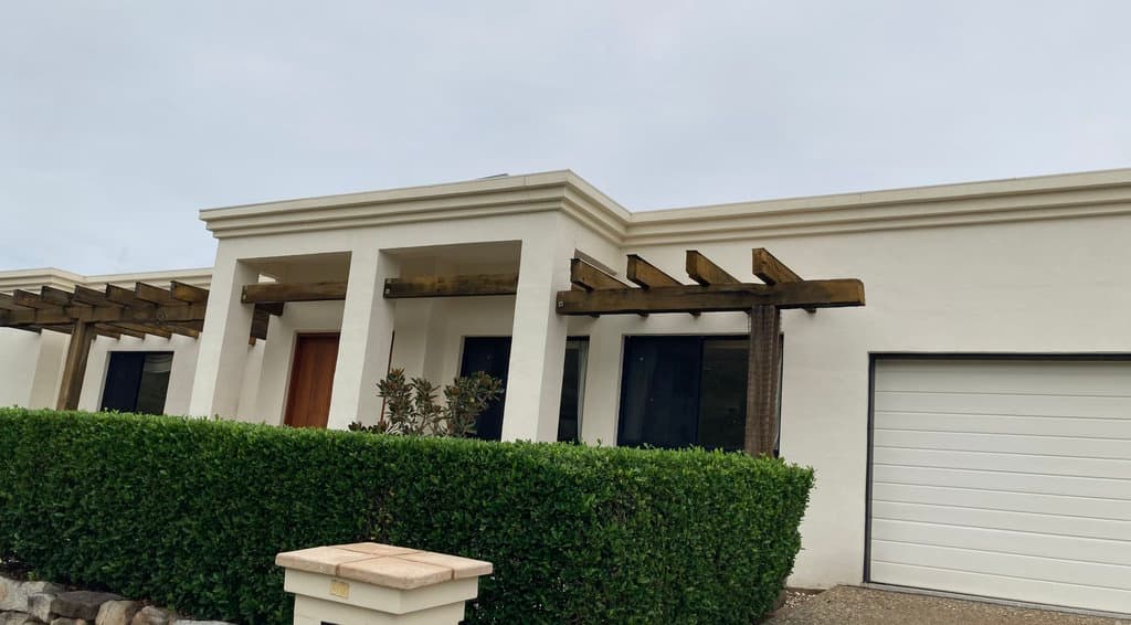 Rendered house exterior after washing